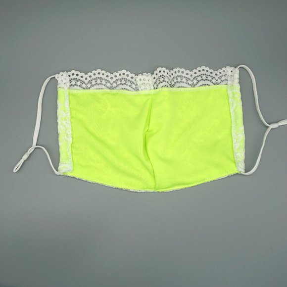 White Green Lace Face Mask Dust mask Fashion mask - Picture 3 of 5